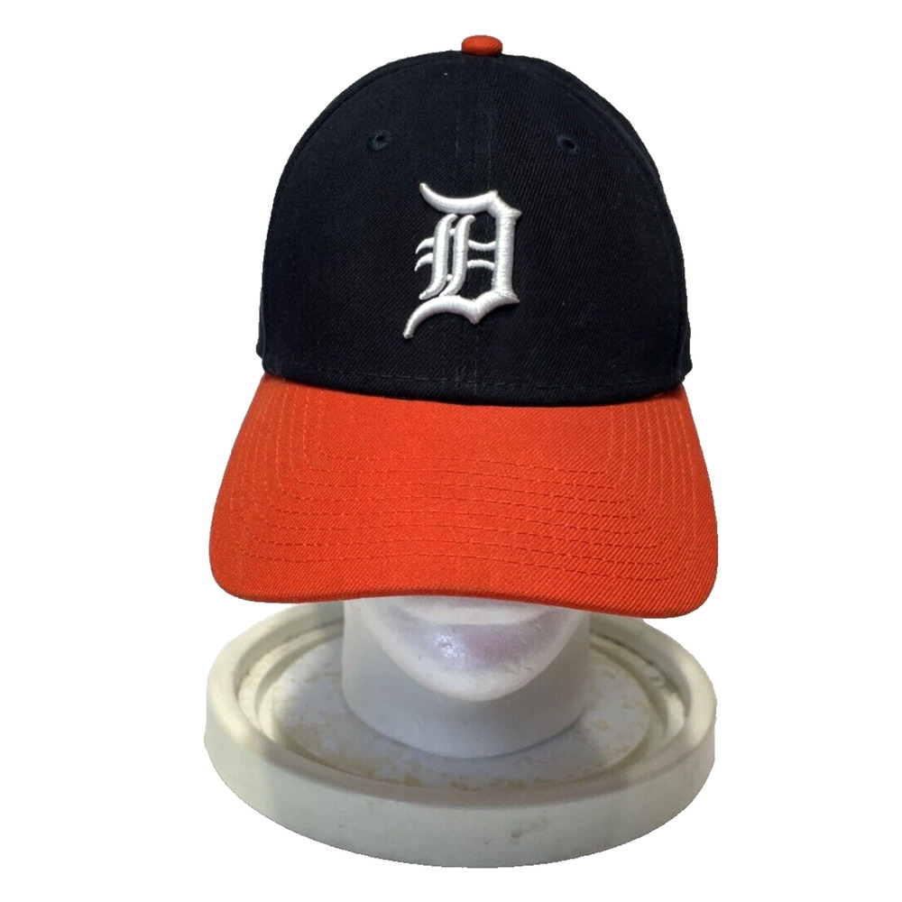 Detroit Tigers Hat New Era 9Forty Strap Back Baseball Cap Black Orange MLB